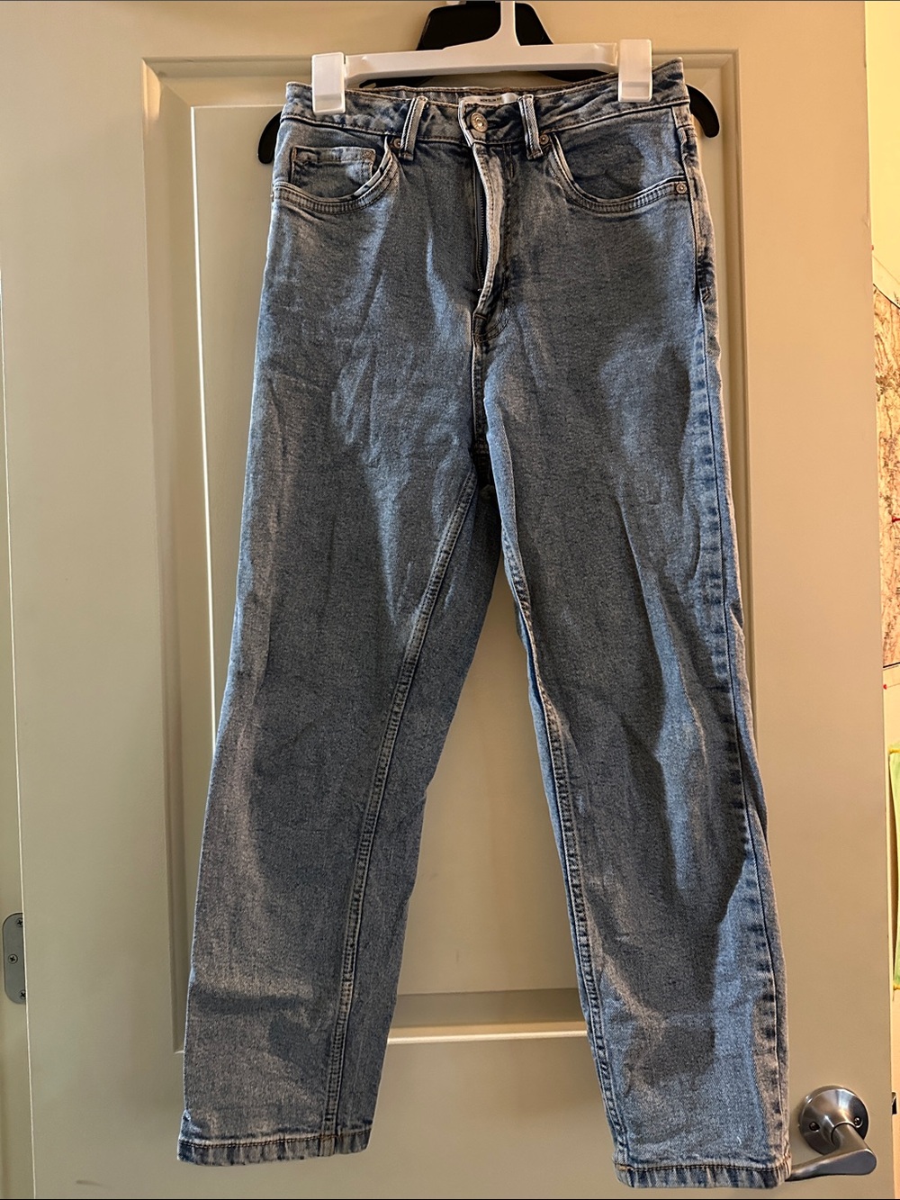 stradivarius Light Blue Women's Straight-Leg Jeans